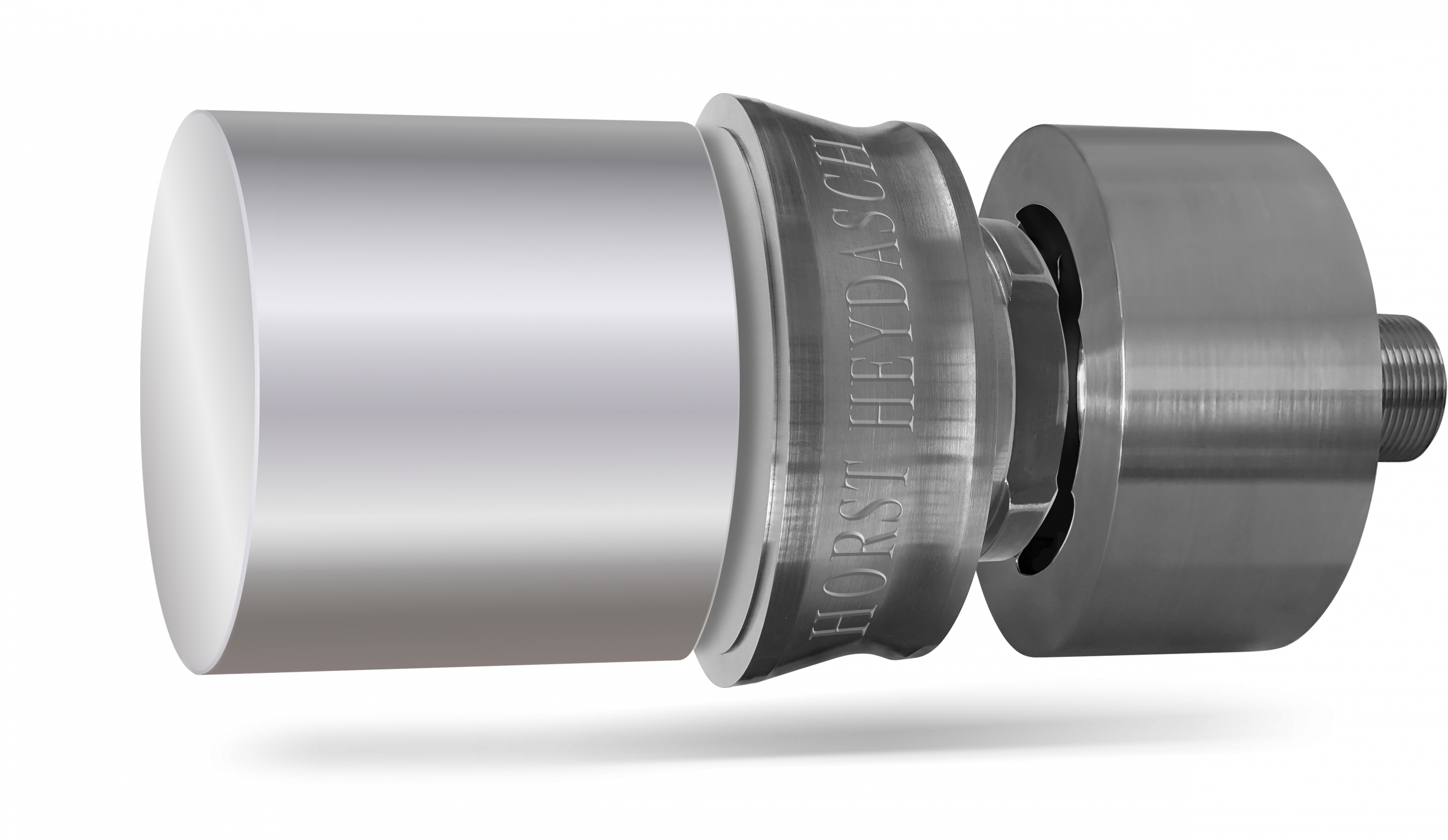 Dummyblock Pressscheibe und Adapter mit Aluminium Block, ©Horst Heydasch